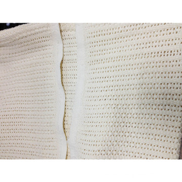 Couverture 100% coton blanche 100% coton sans allergène